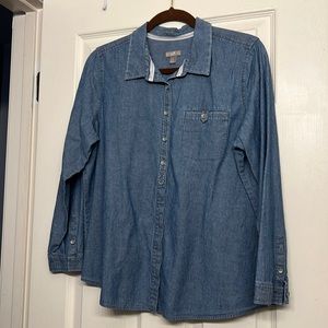 J Jill chambray long sleeve shirt LP